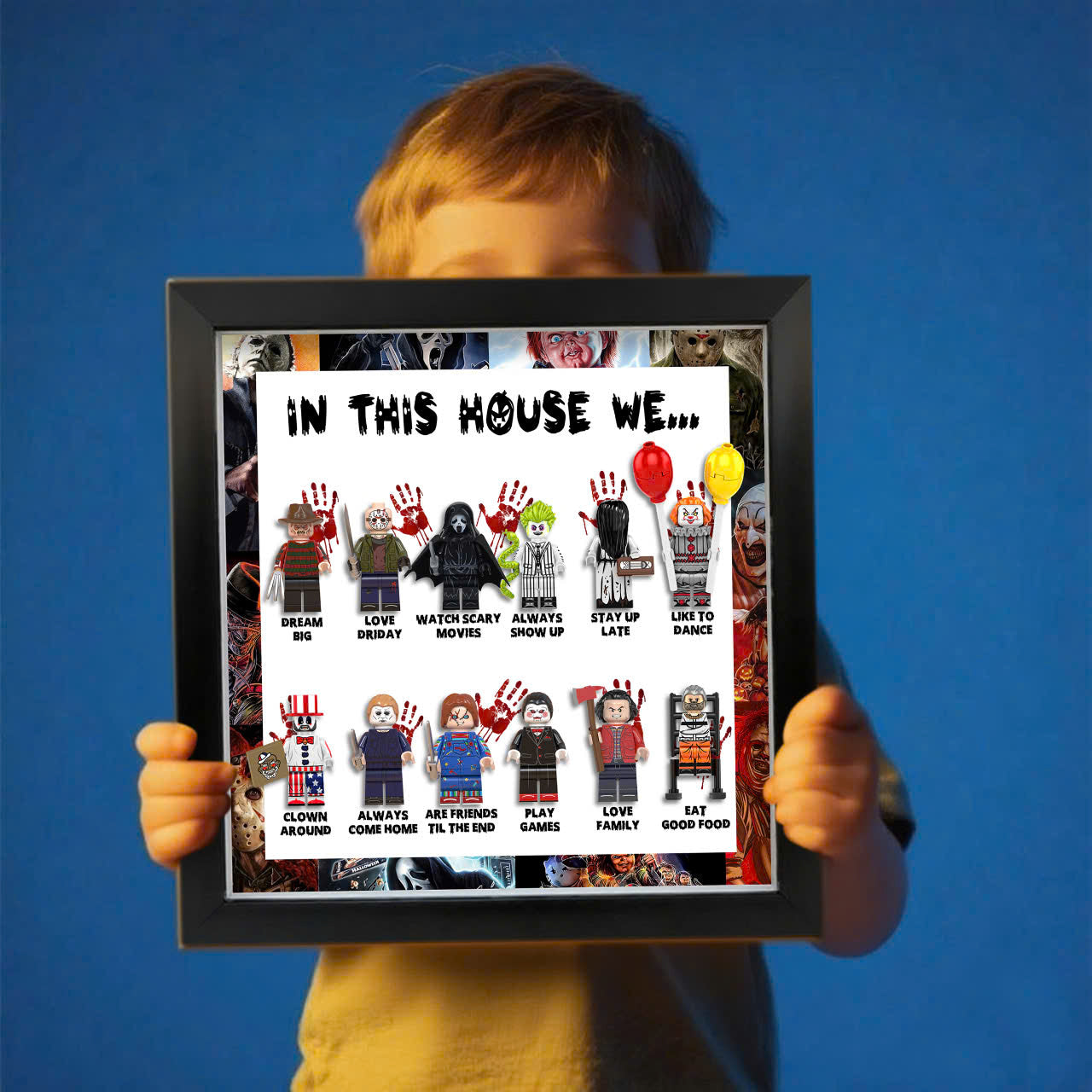 In This House We… Horror Minifigure Shadow Box