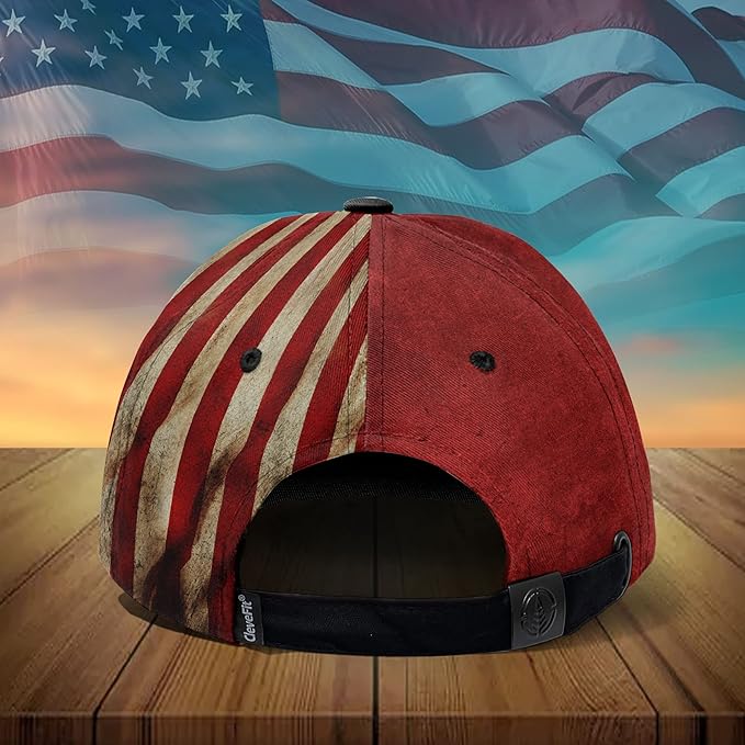 3D Printed, One Nation Under God Baseball Cap, American Eagle Hat for USA Patriots, Unique Design Hat (Style 4)