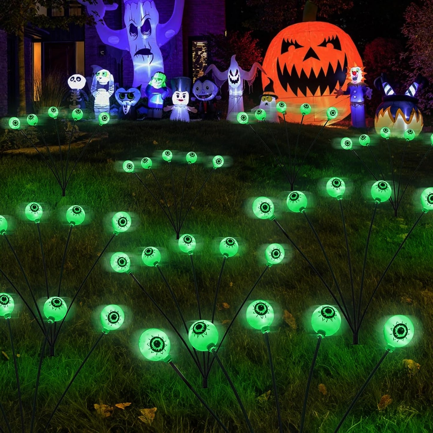 Solar Eyeball Swaying Firefly Lights - Halloween Decorations