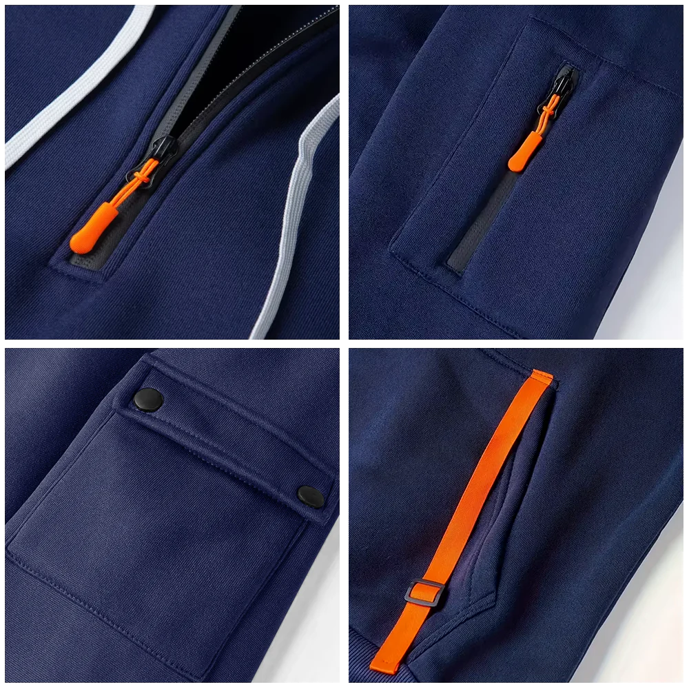 Navy Honor Courage Commitment Quarter Zip Hoodie