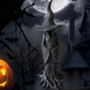 Hand-Painted Enchanting Witch Statue - Halloween Decorations