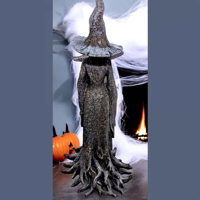 Hand-Painted Enchanting Witch Statue - Halloween Decorations
