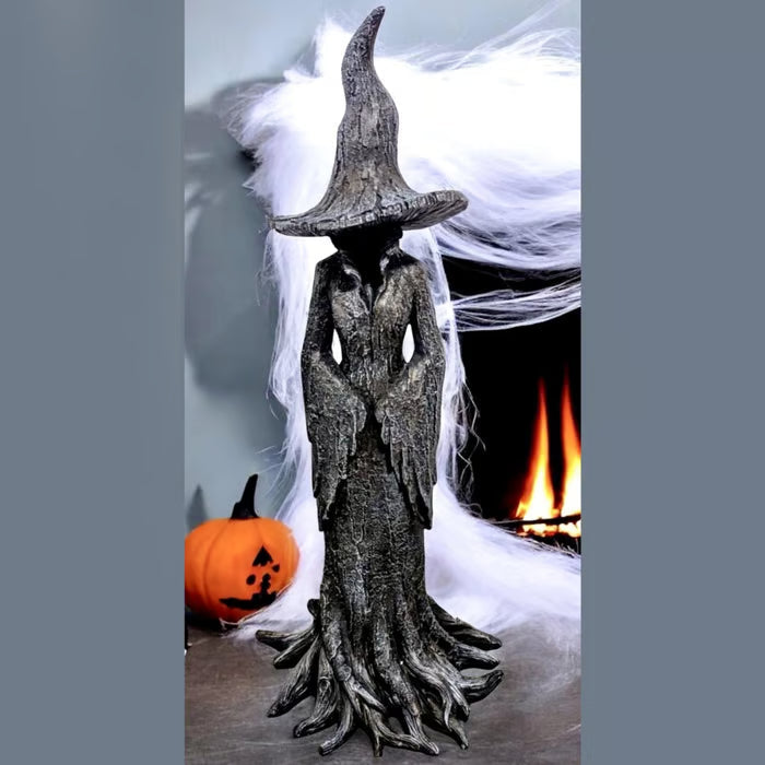 Hand-Painted Enchanting Witch Statue - Halloween Decorations
