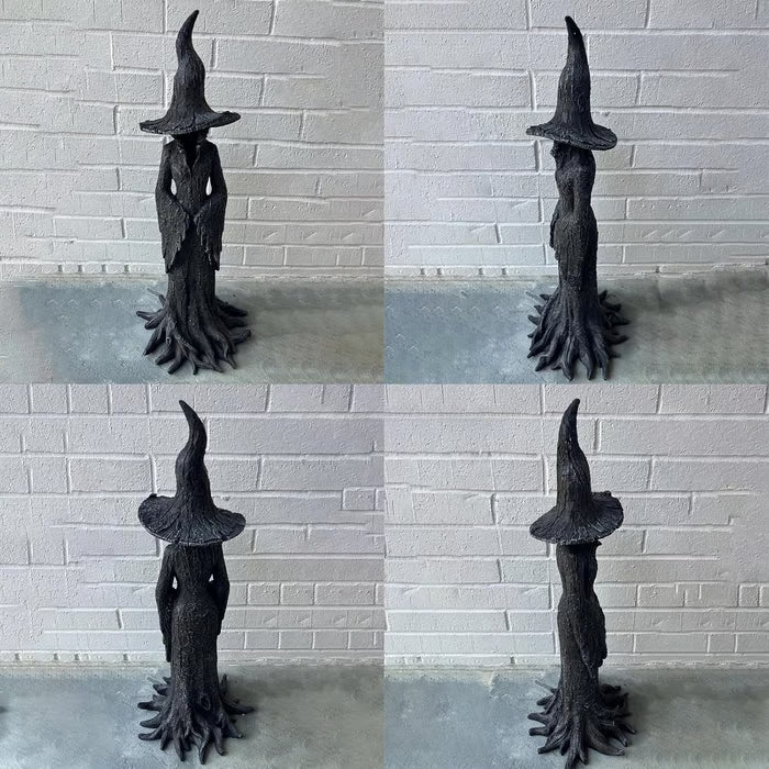 Hand-Painted Enchanting Witch Statue - Halloween Decorations