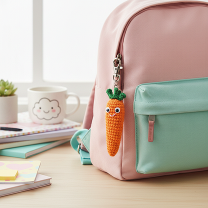 Fidget Crochet Keychain, Handmade Click-Clack Stress Relief Toy