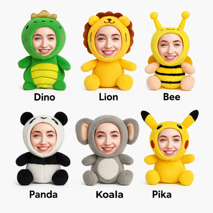 Custom Face Talking Plush Keychain