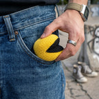 BURGID™ Pac-Man Crochet Footbag, Retro Arcade Inspired Hacky Sack