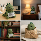 Emotional Support Godzilla Crochet Doll