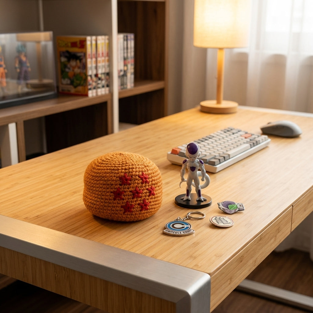 BURGID™ Dragon Ball Crochet Footbag, 7-Star Anime-Inspired Hacky Sack