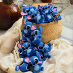 Stitch & Angel Crochet Keychain Set