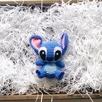 Stitch & Angel Crochet Keychain Set