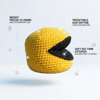 BURGID™ Pac-Man Crochet Footbag, Retro Arcade Inspired Hacky Sack