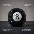 Crochet 8-Ball Footbag - Hacky Sack Ball