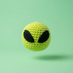 Handmade Alien Hacky Sack - Premium Crochet Footbag for Freestyle & Desk Decor