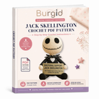 Jack Skellington Crochet Pattern, Emotional Support Doll Amigurumi PDF Pattern