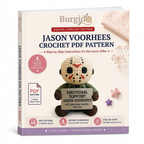 Jason Voorhees Crochet Pattern, Emotional Support Doll Amigurumi PDF Pattern