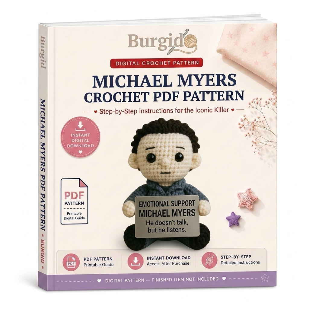 Michael Myers Crochet Pattern, Emotional Support Doll Amigurumi PDF Pattern