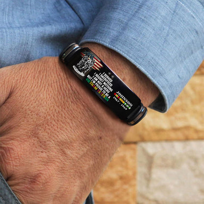 Personalized Vietnam Veteran Bracelet, I Served I Sacrificed I Regret Nothing I’m Not A Hero But I’m Proud To Be A Vietnam Veteran Bracelet