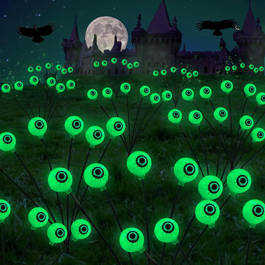 Solar Eyeball Swaying Firefly Lights - Halloween Decorations