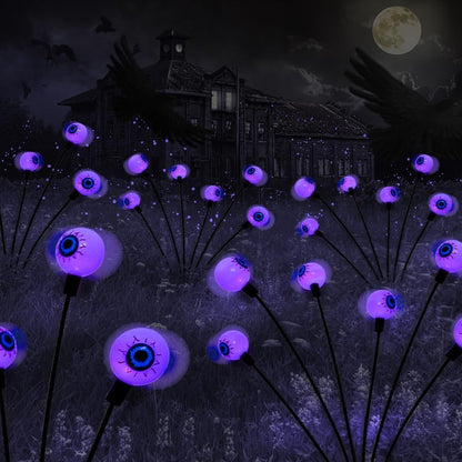 Solar Eyeball Swaying Firefly Lights - Halloween Decorations