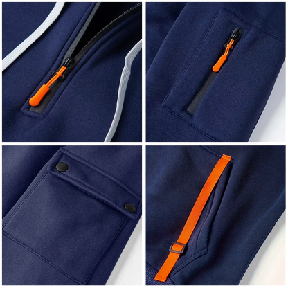 Navy Honor Courage Commitment Quarter Zip Hoodie