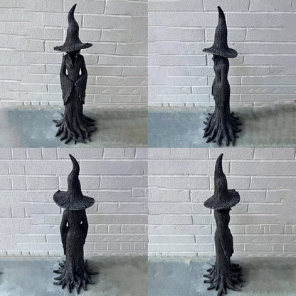 Hand-Painted Enchanting Witch Statue - Halloween Decorations