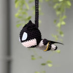 Batman Crochet Car Hanging – Handmade Amigurumi Superhero Mirror Charm