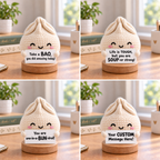 Emotional Support Dumpling Crochet Doll – Handmade Bao Bun Amigurumi with Positive Message Card