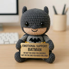 Emotional Support Batman Crochet Doll