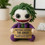 Emotional Support Joker Crochet Doll