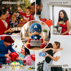 Emotional Support Captain America Crochet Doll