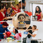 Emotional Support Leatherface Crochet Doll
