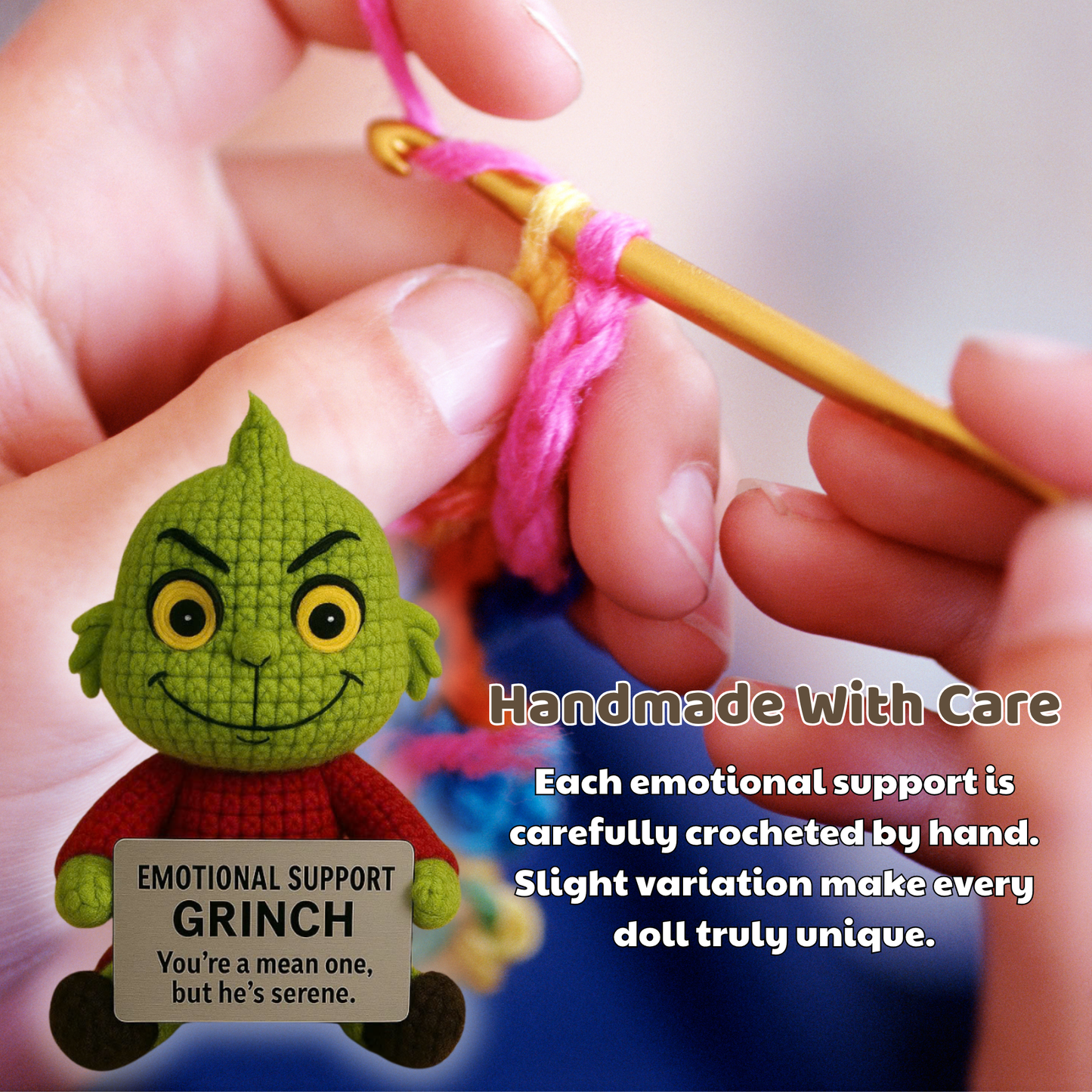 Emotional Support Grinch, Your Mean-But-Serene Little Companion