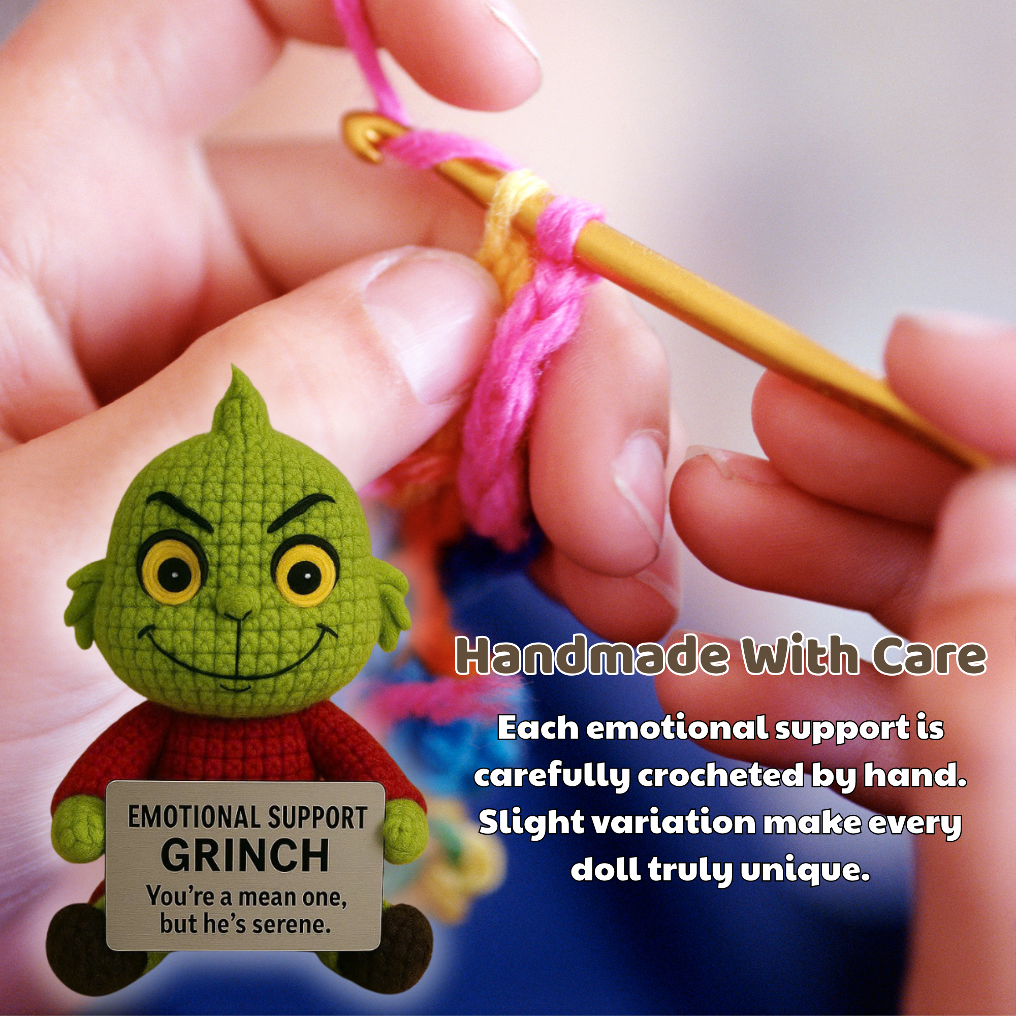 Emotional Support Grinch, Your Mean-But-Serene Little Companion