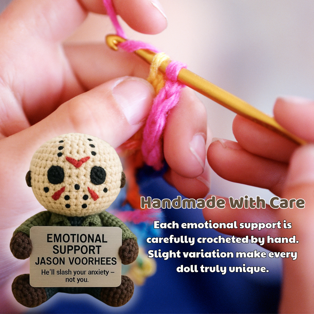 Emotional Support Jason Voorhees Crochet Doll