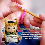 Emotional Support Loki Crochet Doll