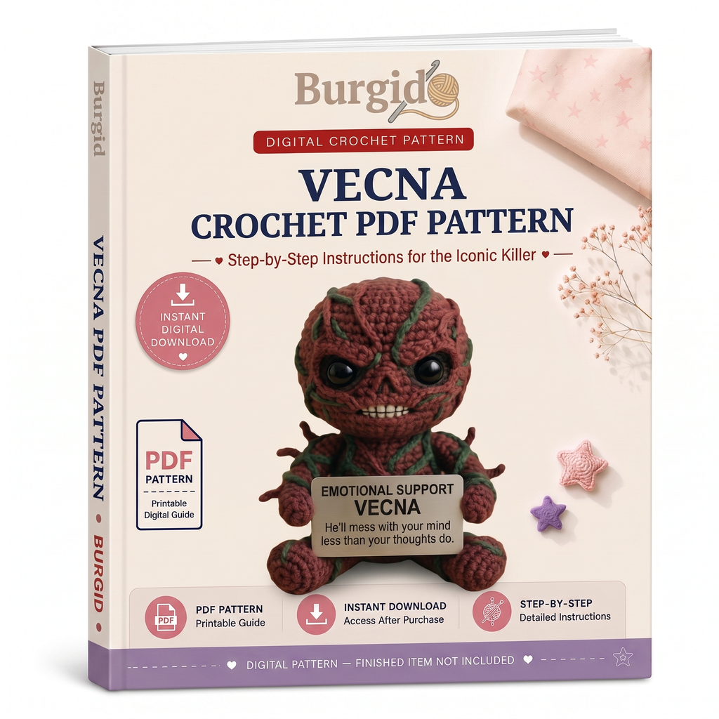 Vecna Crochet PDF Pattern - digital download book cover mockup