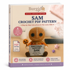 Sam Crochet PDF Pattern - digital download book cover mockup