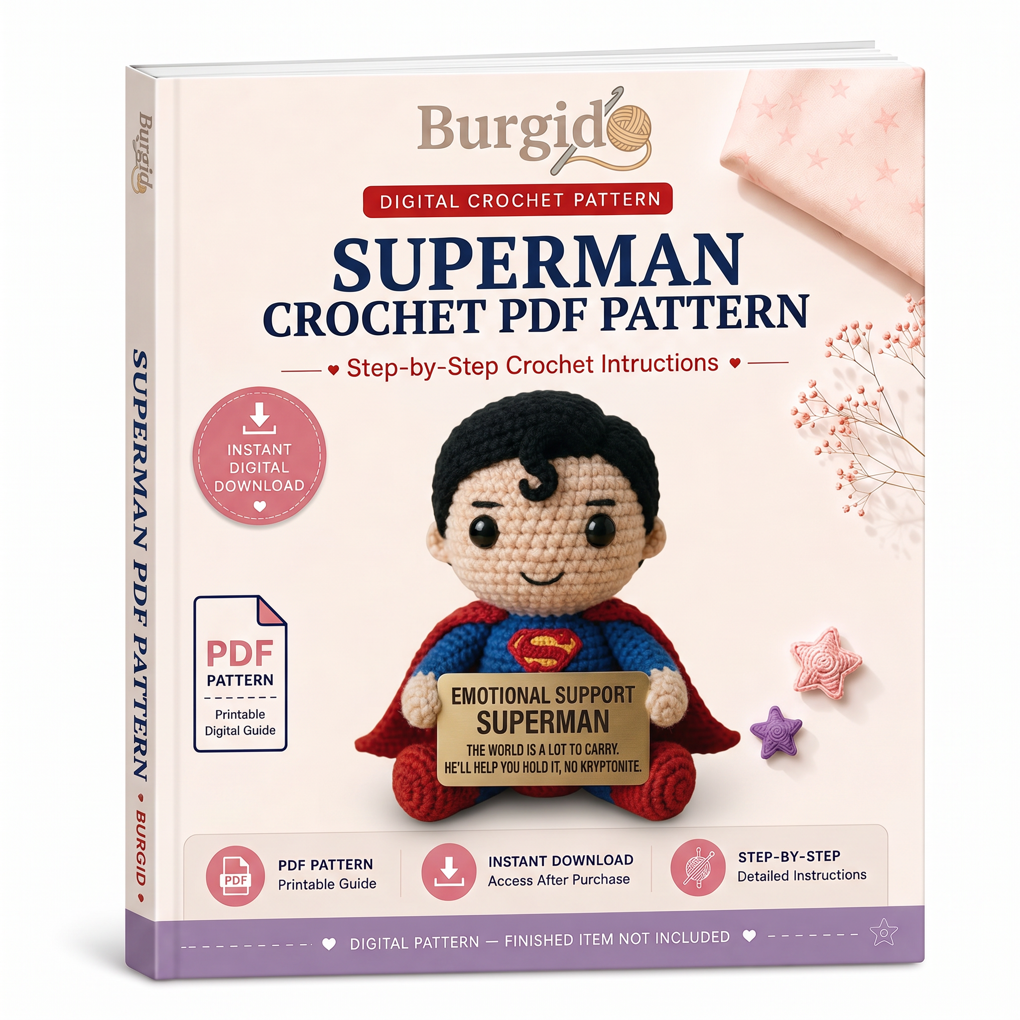 Superman Crochet Pattern PDF Cover