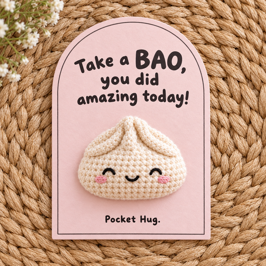 Pocket hug: Take a BAO, you did amazing today!