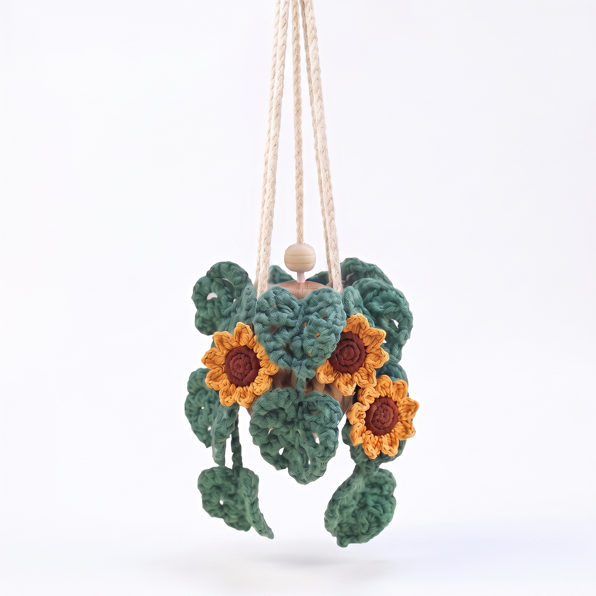 Crochet Car Plant Sunflower - main image