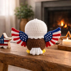 Crochet Bald Eagle Car Hanging, US 4th of July 250th Anniversary