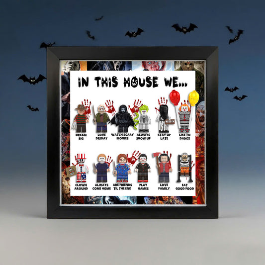 In This House We… Horror Minifigure Shadow Box