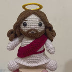 Emotional Support Jesus Crochet Doll