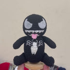 Emotional Support Venom Crochet Doll