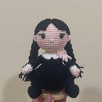 Emotional Support Wednesday Addams Crochet Doll