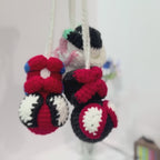 Spiderman Crochet Car Hanging Ornament, Handmade Amigurumi Car Charm