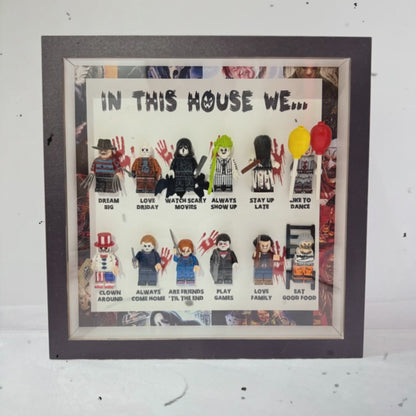 In This House We… Horror Minifigure Shadow Box