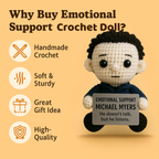 Emotional Support Michael Myers Crochet Doll