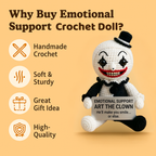 Emotional Support Art the Clown Crochet Doll